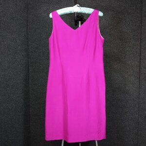 1960's Fuchsia Silk Sheath